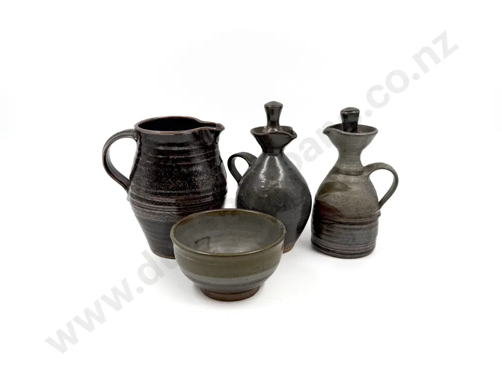 Four Peter Stitchbury Pottery Pieces Image 1++
