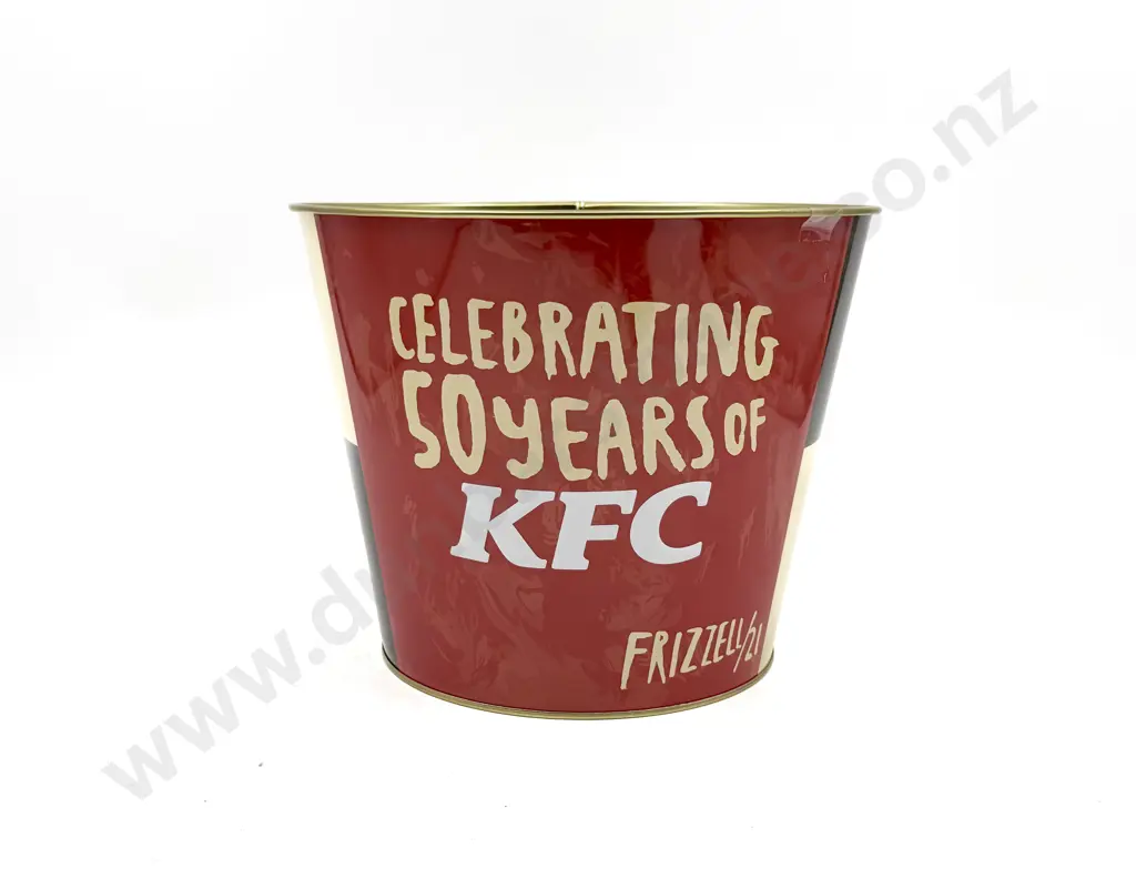 Dick Frizzell - "Celebrating 50 Years" Ltd Edition Designed KFC Bucket Image 1++