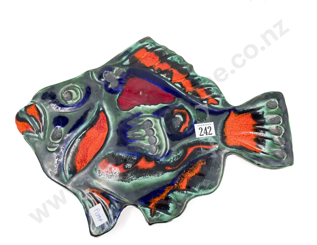 Morris & James Terracotta Wall Hanging  "Fish" Image 1++