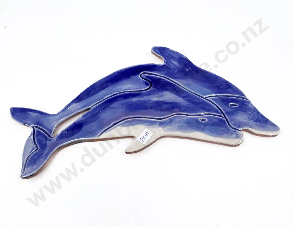 Morris & James Terracotta Wall Hanging  "Dolphin" Image 1++