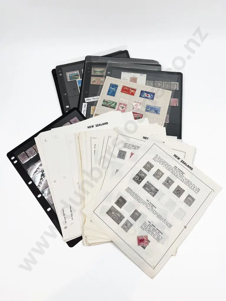Two Stock Pages Queen Victoria Pictorial Stamp Pages Loose Few Stamps and Assorted Image 1++