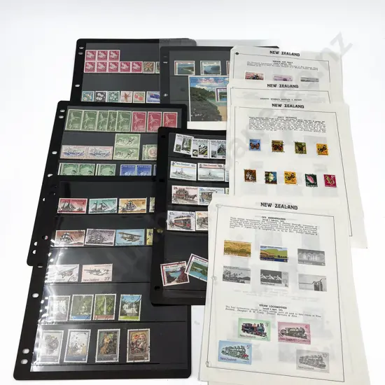 Two Stock Pages Queen Victoria Pictorial Stamp Pages Loose Few Stamps and Assorted