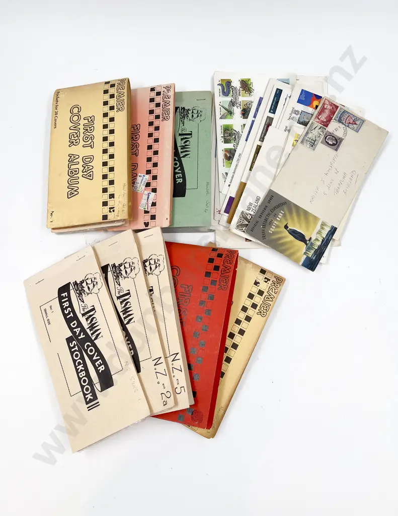 NZ FDC's in Small Albums (9) and Some Loose Image 1++