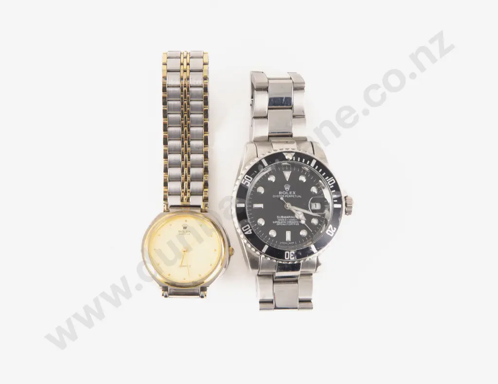 Two Faux Rolex Wrist Watches Image 1++