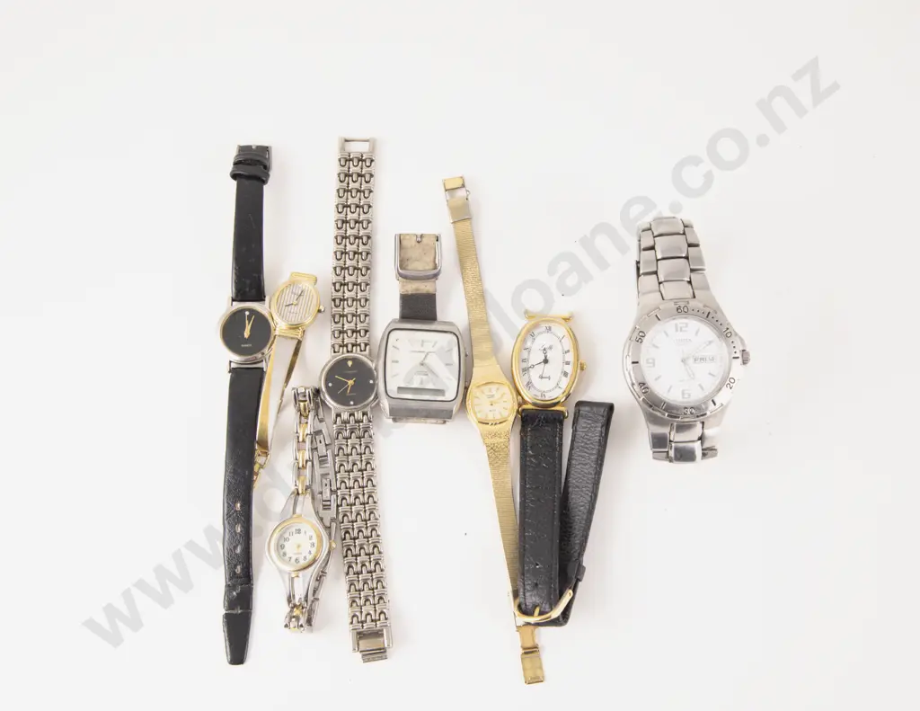 Eight Assorted Gents and Ladies Wrist Watches Image 1++