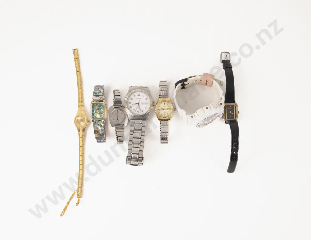 Seven Assorted Gents and Ladies Wrist Watches Image 1++