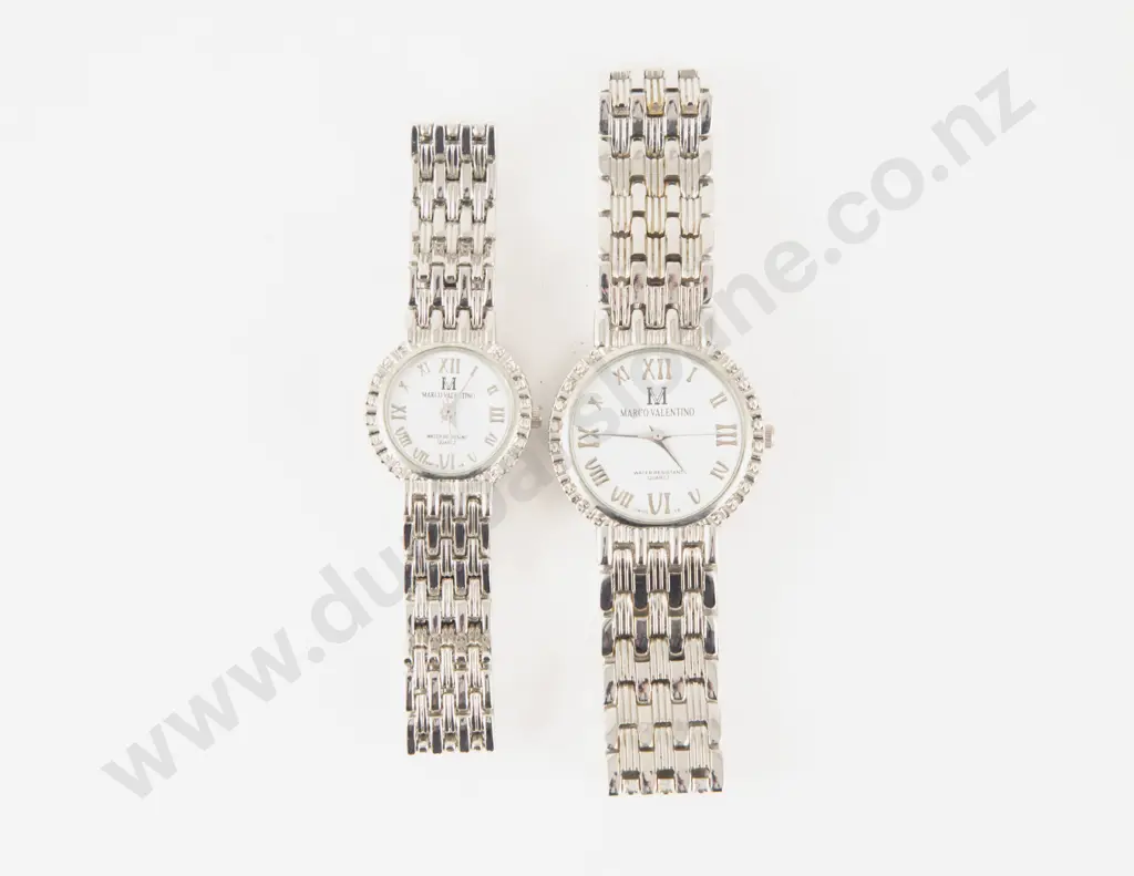 Two Marco Valentino Ladies Wrist Watches in Case Image 1++