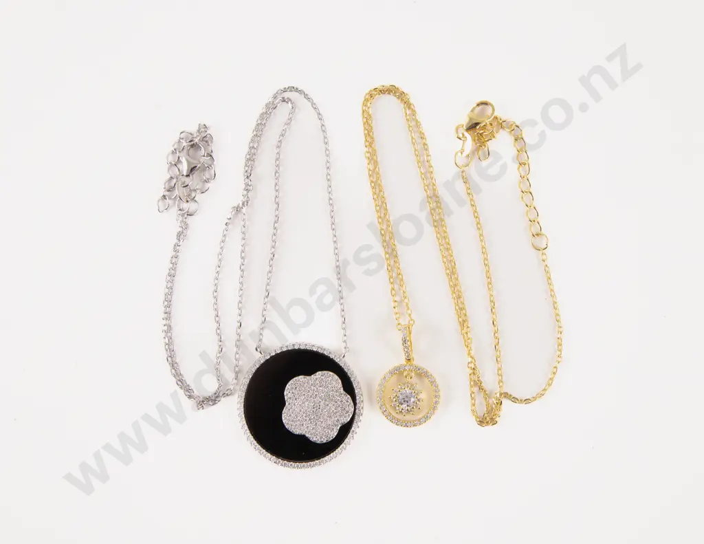 Two S/S Crystal Necklaces Image 1++