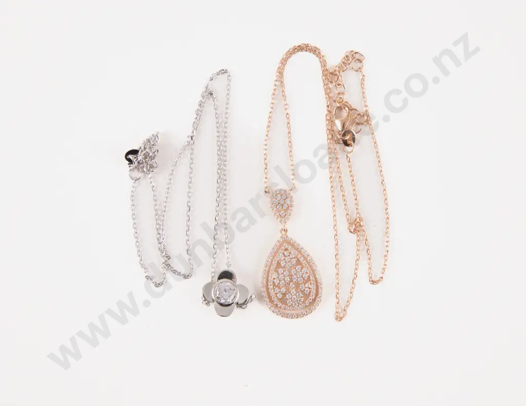Two S/S Crystal Necklaces Image 1++