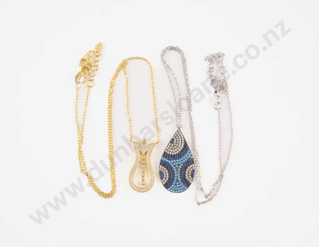 Two S/S Crystal Necklaces Image 1++