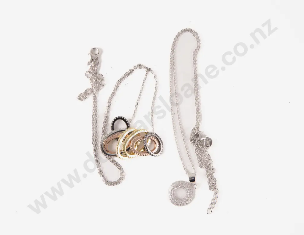 Two S/S Crystal Necklaces Image 1++