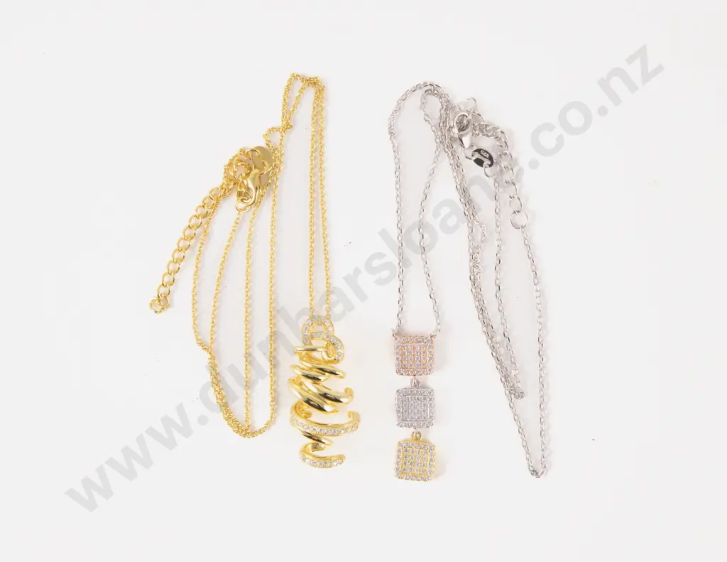 Two S/S Crystal Necklaces Image 1++