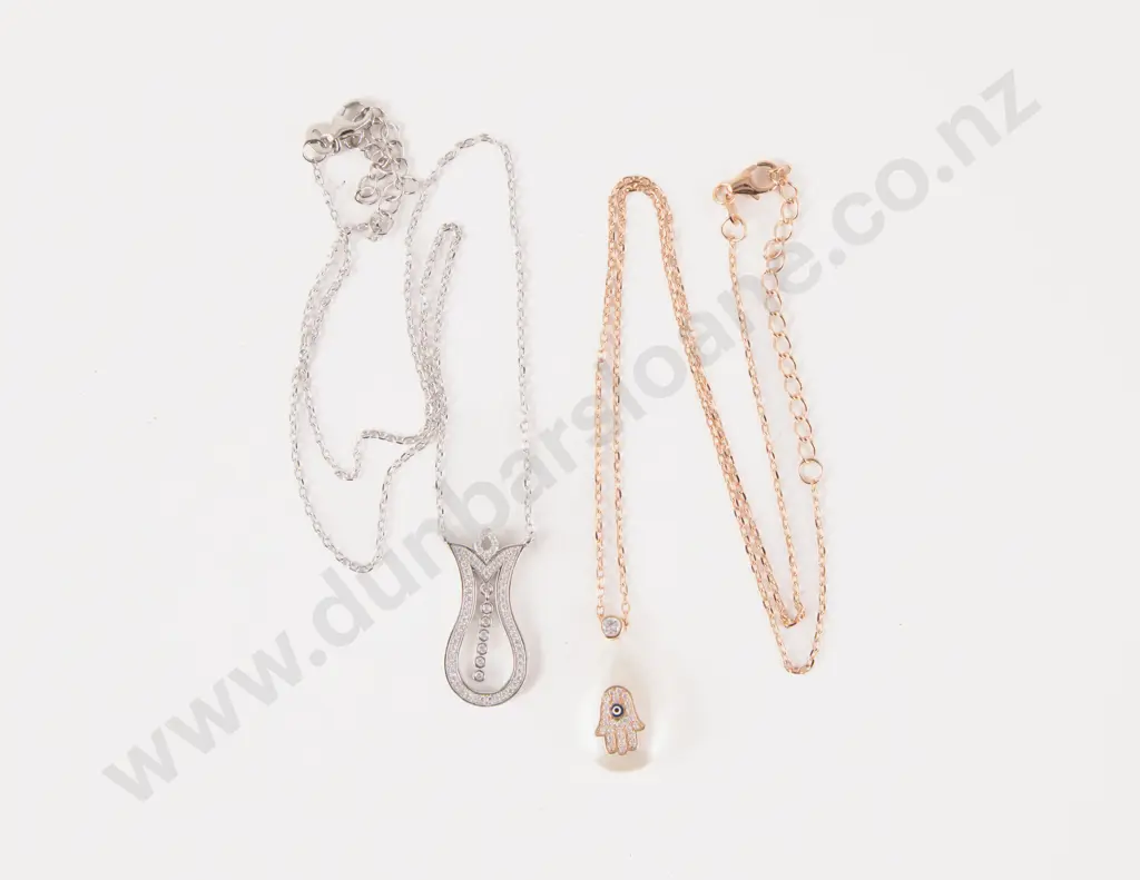 Two S/S Crystal Necklaces Image 1++