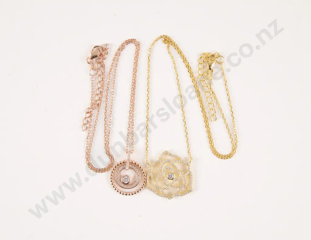 Two S/S Crystal Necklaces Image 1++