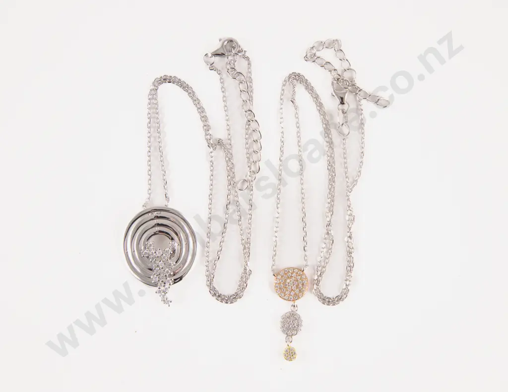 Two S/S Crystal Necklaces Image 1++