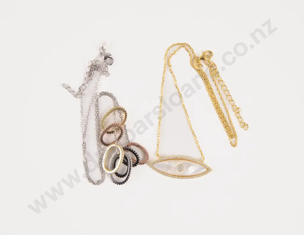 Two S/S Crystal Necklaces Image 1++