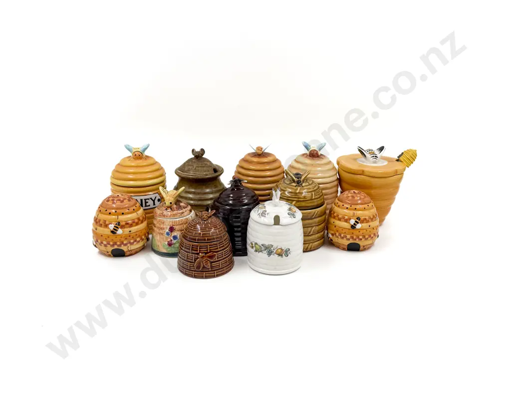 Collection of Assorted Honey Pots Image 1++