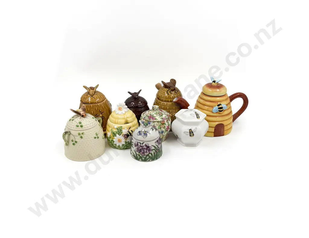 Collection of Assorted Honey Pots Image 1++