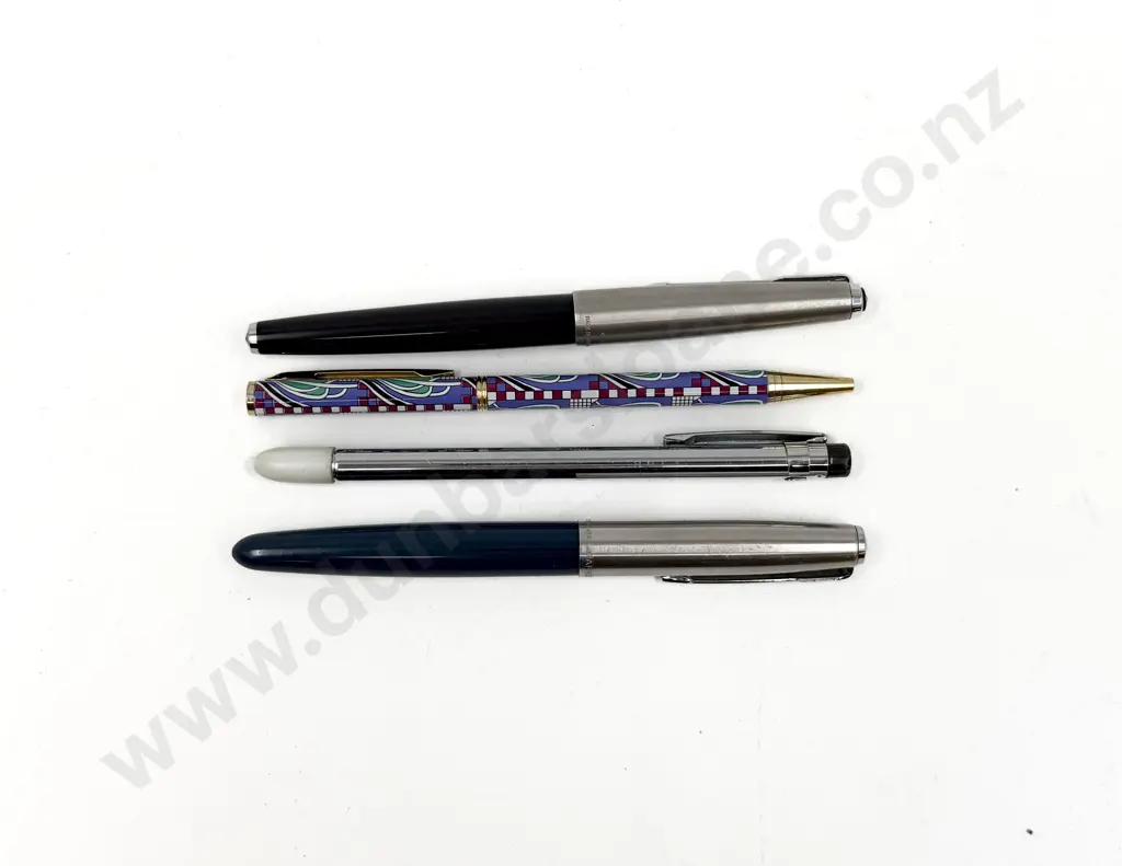 Two Parker Fountain Pens and Two Others Image 1++