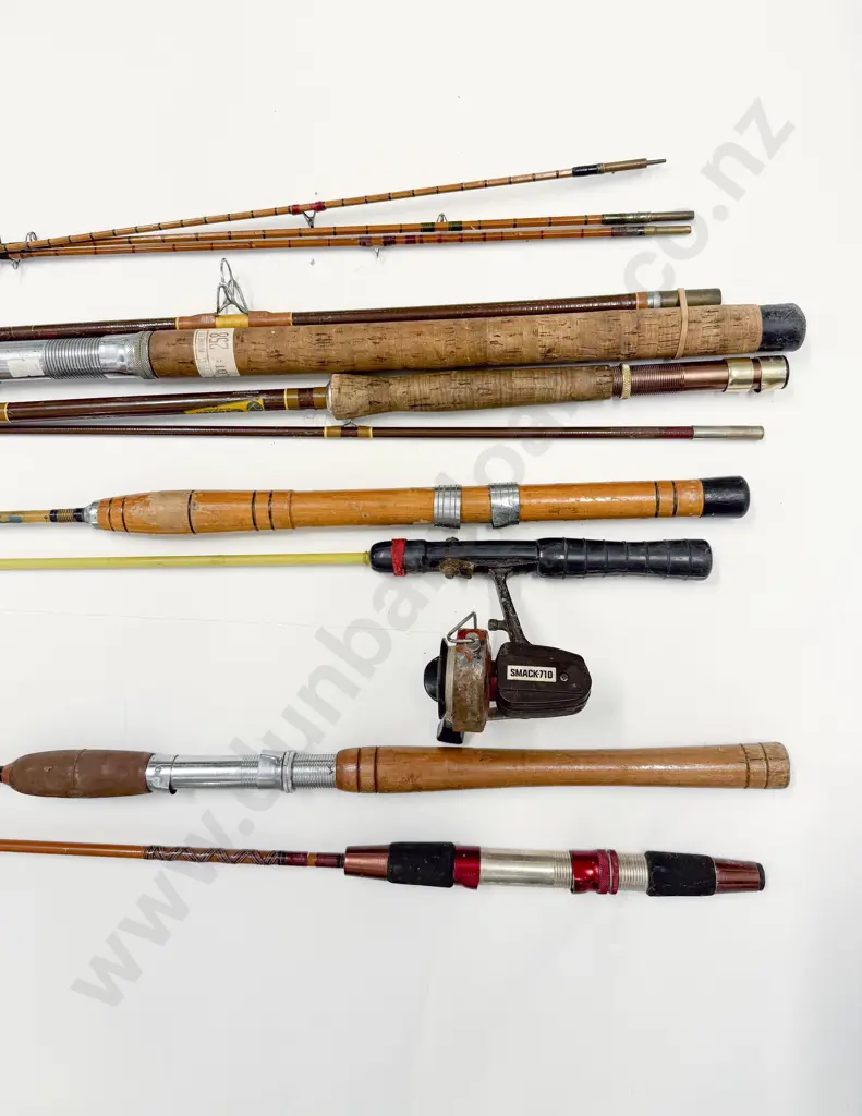 Quantity of Assorted Vintage Fishing Rods Image 1++