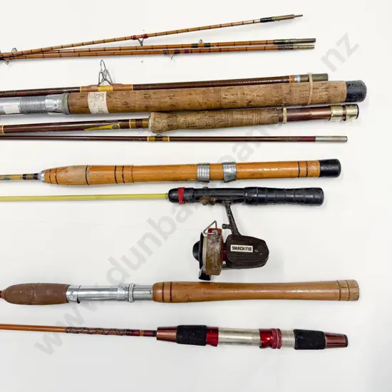 Quantity of Assorted Vintage Fishing Rods