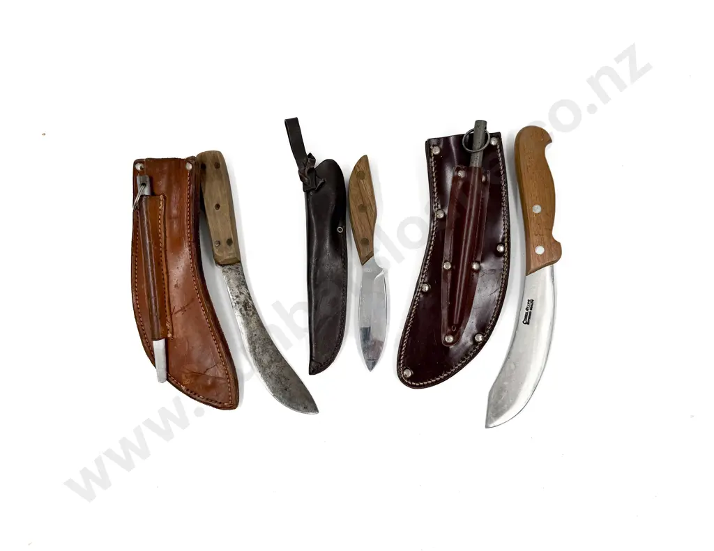 Three Assorted Vintage Hunting Knives Image 1++