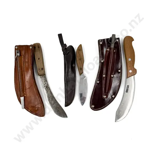 Three Assorted Vintage Hunting Knives
