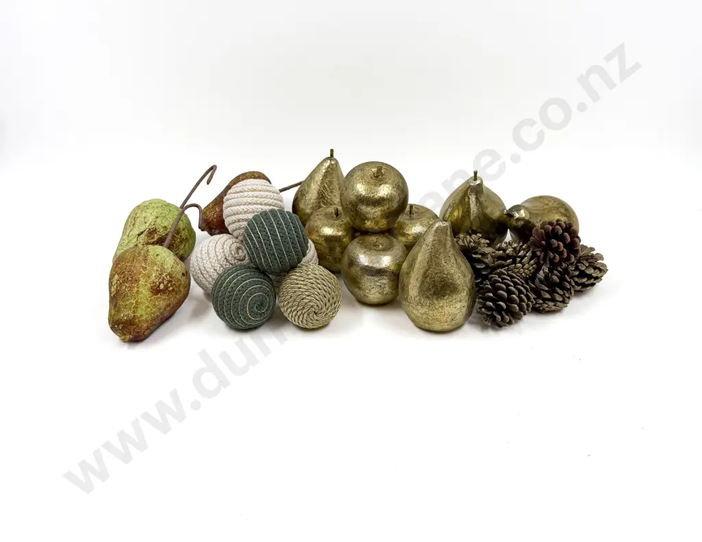 Collection of Fake Fruit and Baubles Image 1++