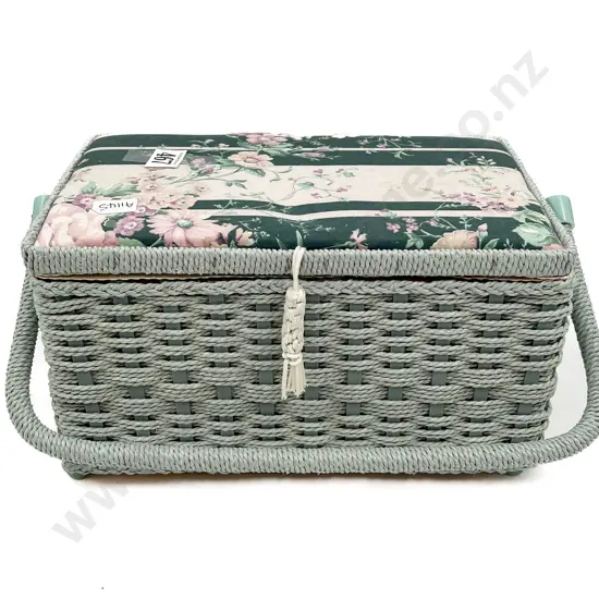Small Sewing Basket & Assorted Accessories