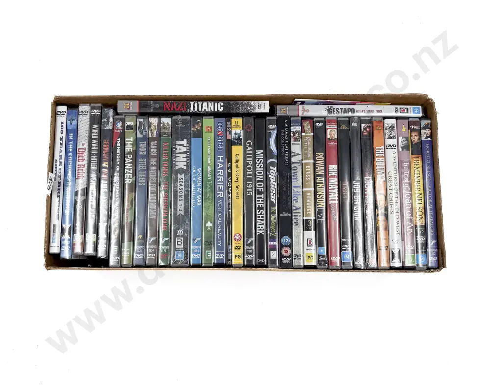 Box of Assorted DVDs Image 1++