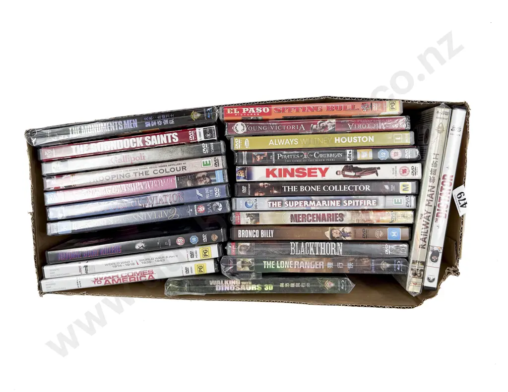 Box of Assorted DVDs Image 1++