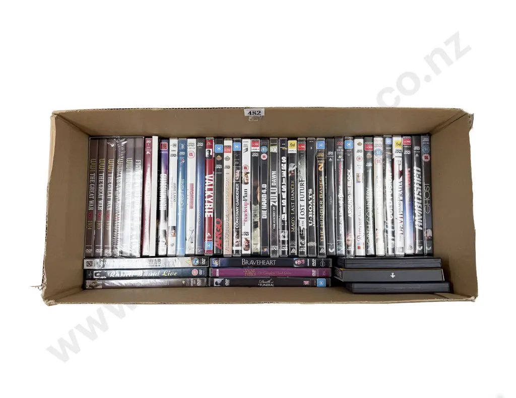 Box of Assorted DVDs Image 1++
