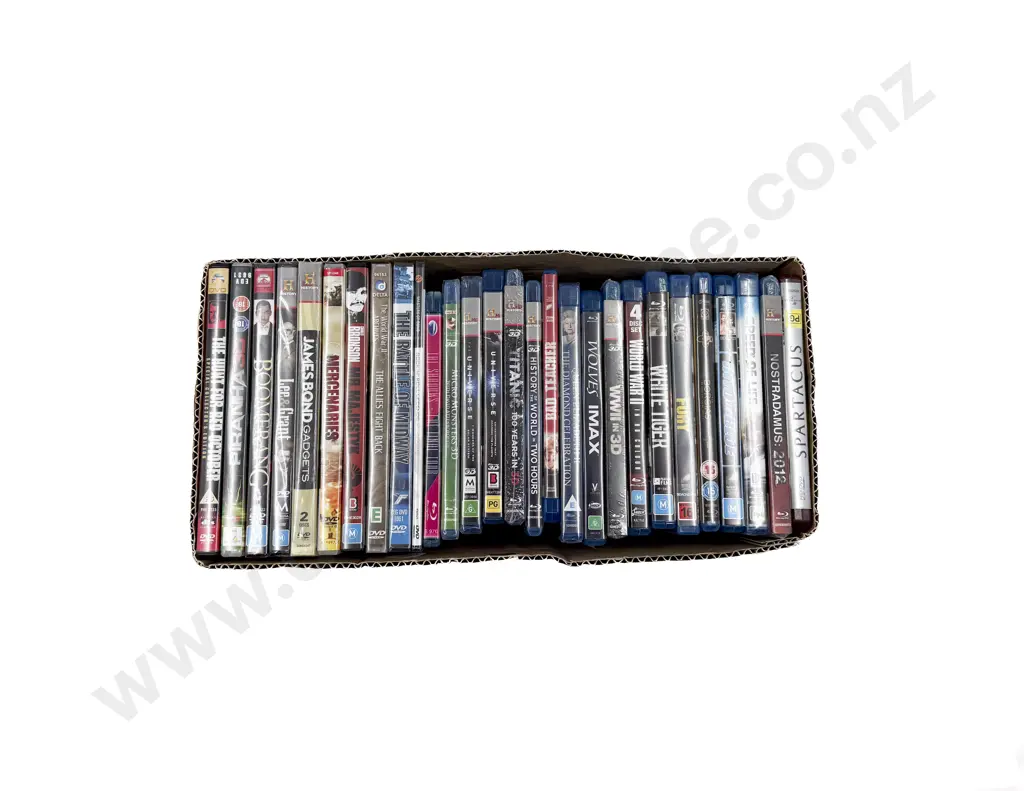 Box of Assorted Blu-ray & Other Assorted DVDs Image 1++