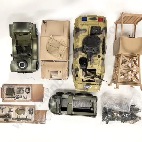 Two Cartons World Peace Keepers with Military Figures and Vehicles/ Accessories