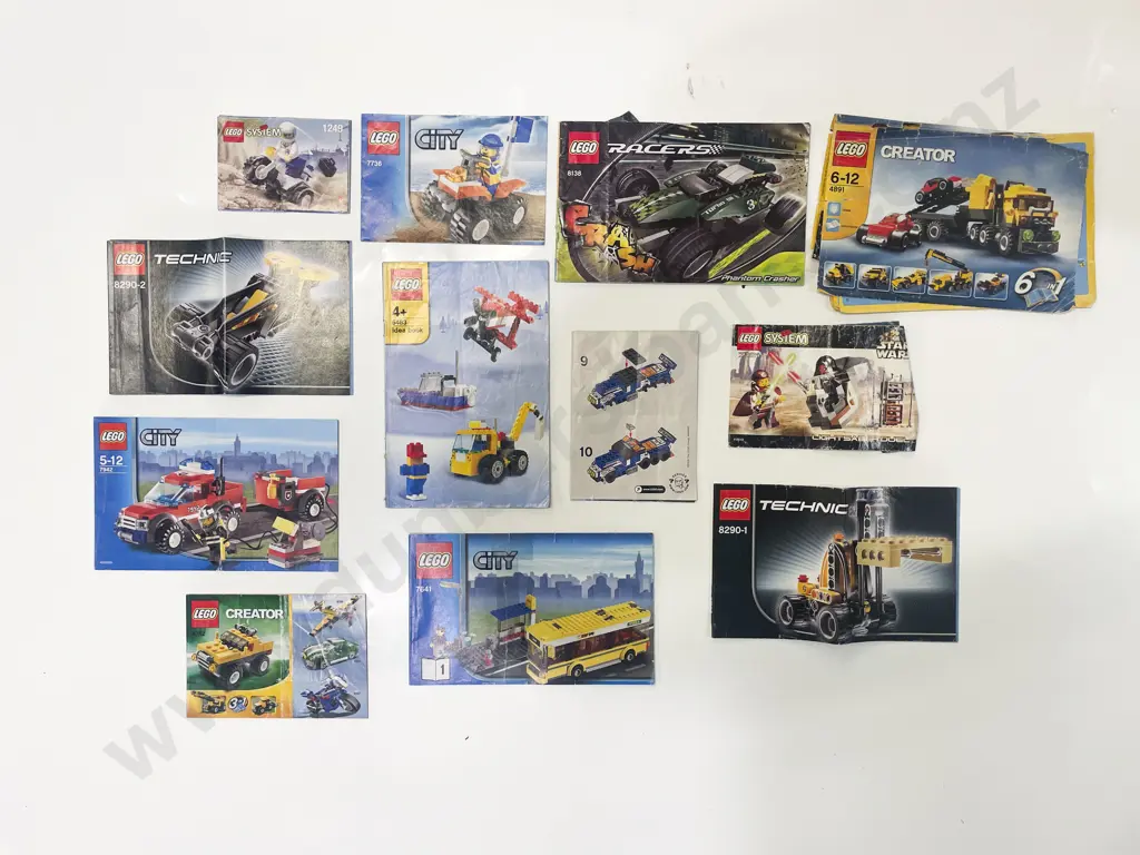 Qty of Lego to Include "Creator" "City" "Technic" and Other Vehicles all With Booklets Image 1++