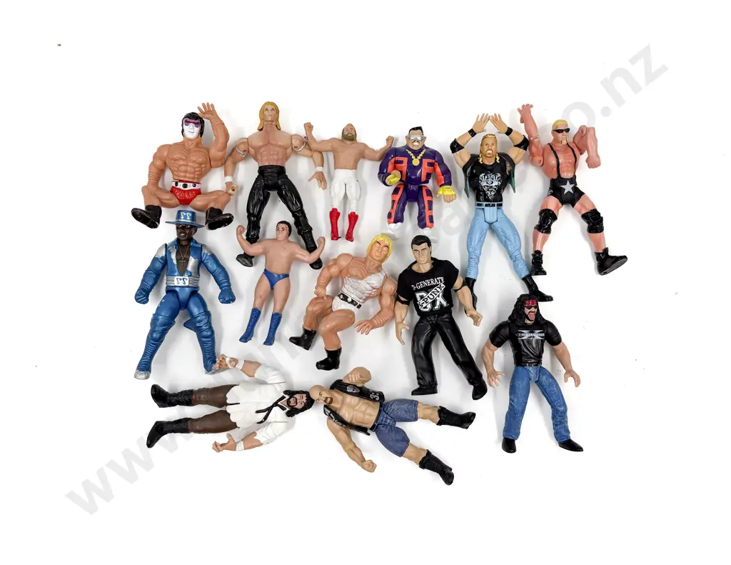 Small Qty of Action Figure Wrestlers Image 1++