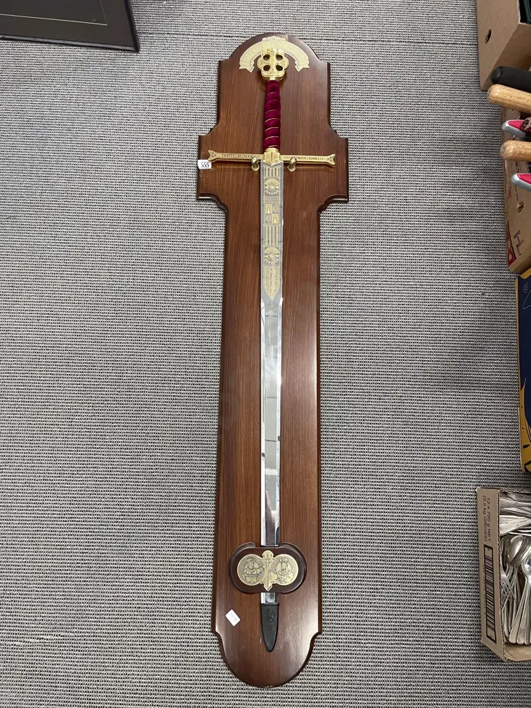 The Columbus Sword - Reproduction Sword on Mount Image 1++