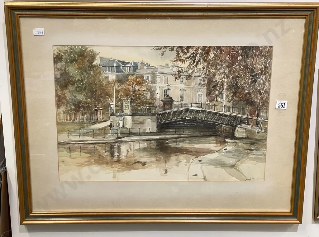 Alex Prevarse - Riverside Scene - W/C Image 1++