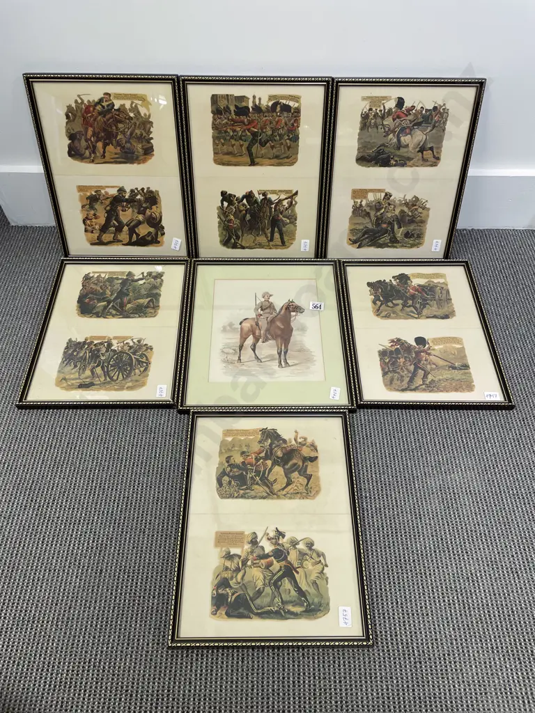 Seven Assorted Historical Prints Image 1++