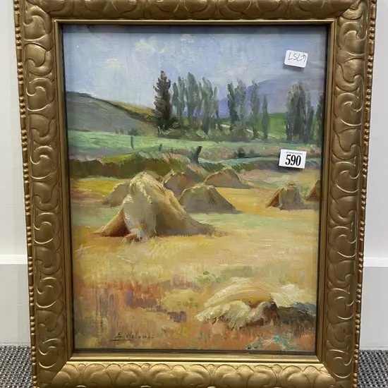 E. Wallwork - Untitled Landscape - oil on canvas