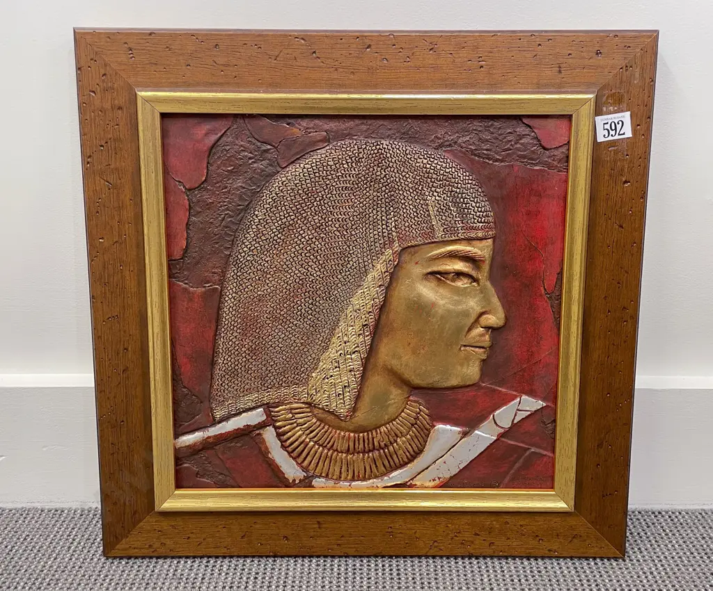 Ray Dawson - Amenhoter 18th Dynasty - Egyptian Style Relief-Moulded Work Image 1++