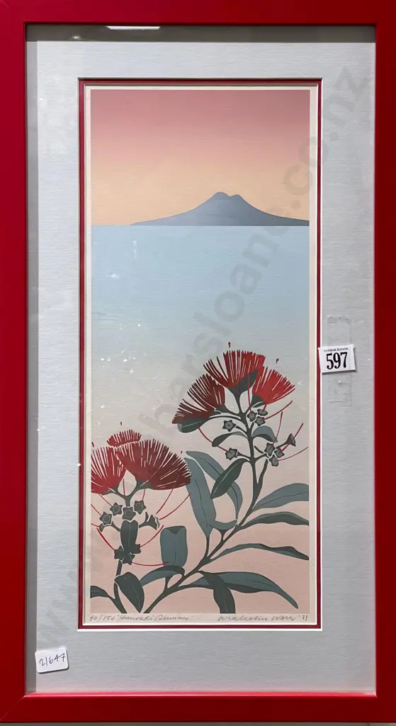 Malcolm Warr - Hauraki Summer - Limited Edition Print 90/150 Image 1++