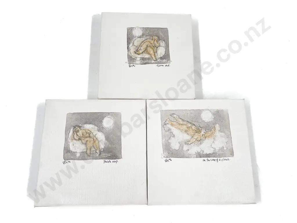 Di Conway - Set of Three Canvas Works Image 1++