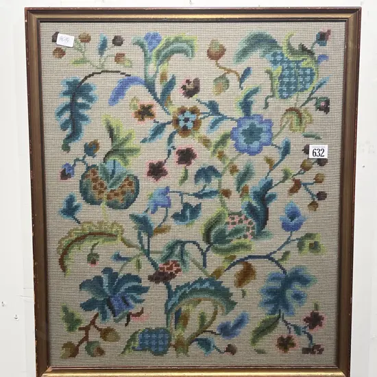 Floral Needlepoint Work