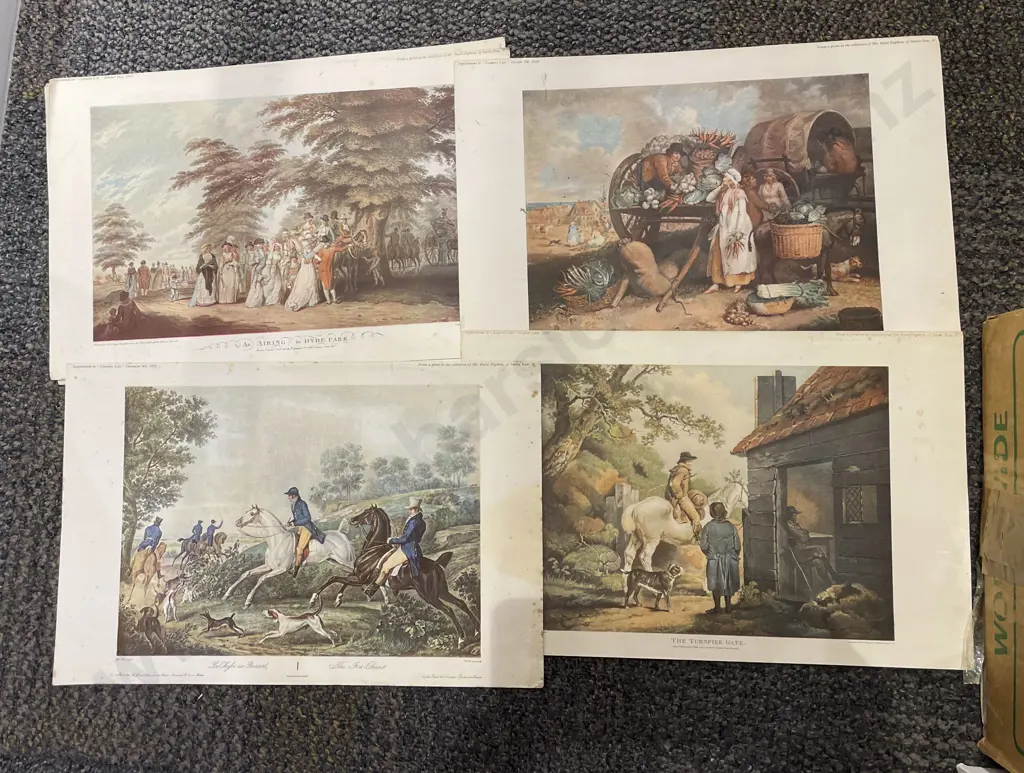 Two Boxes of Assorted Loose Prints Image 1++