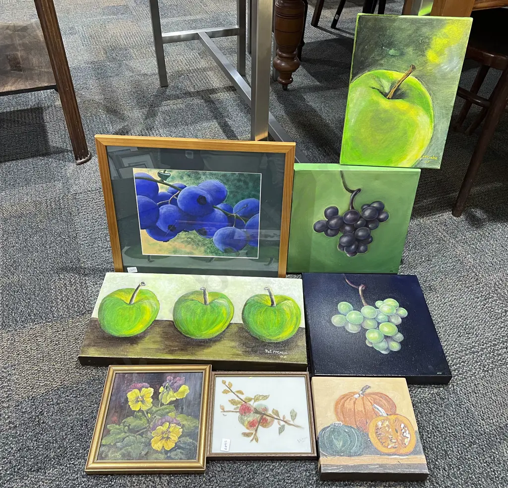 Box of Assorted Prints & Originals Image 1++