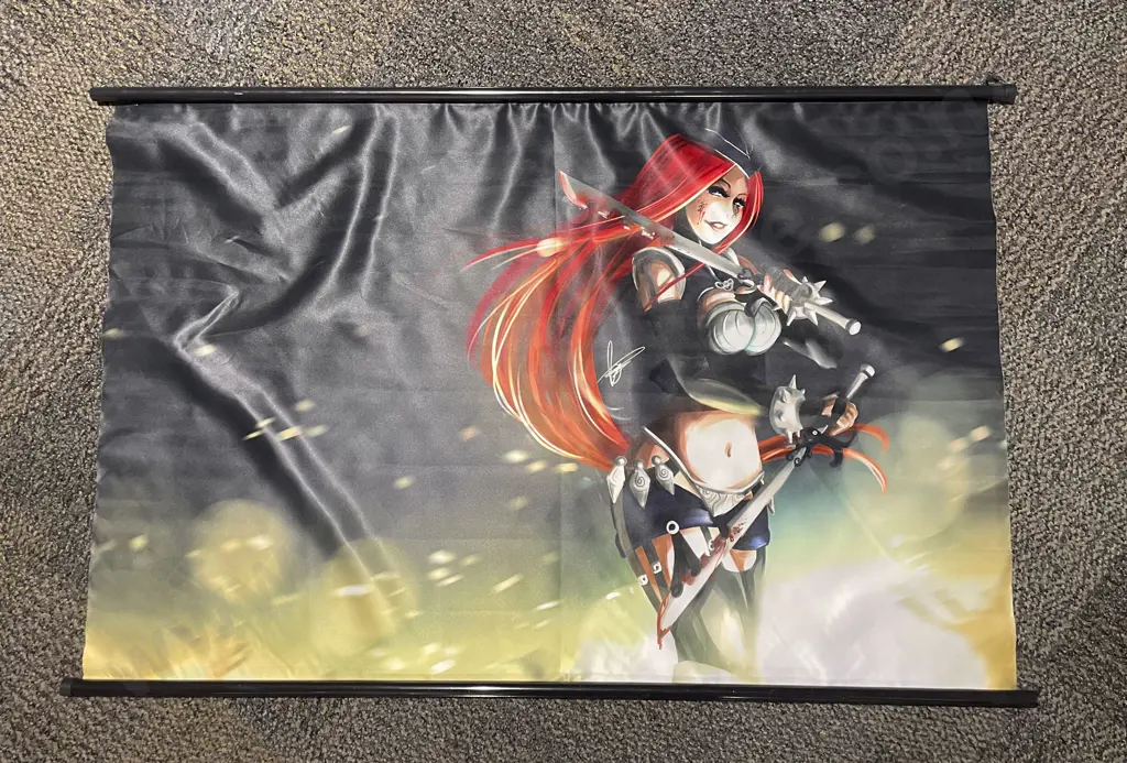 Three Assorted Anime Prints on Fabric Image 1++