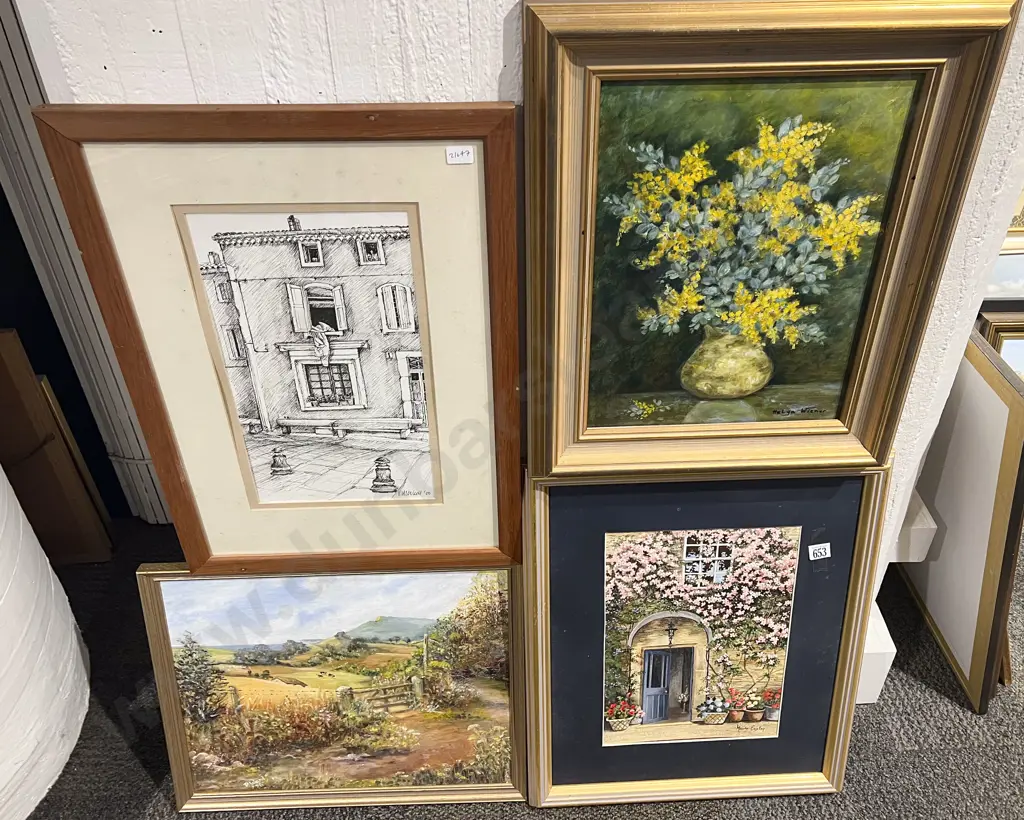 Four Assorted Original Artworks Image 1++