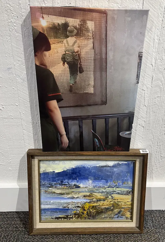 Cherie McLauchlan - "Hutt River Number One" - Oil on Board together with Other Image 1++