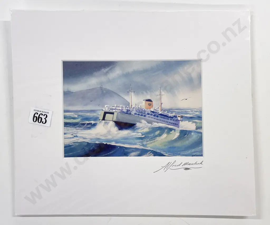 Alfred Memelink - Signed Nautical Print (unframed) Image 1++
